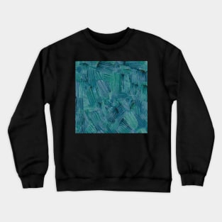 Green and Blue Brush Strokes Crewneck Sweatshirt